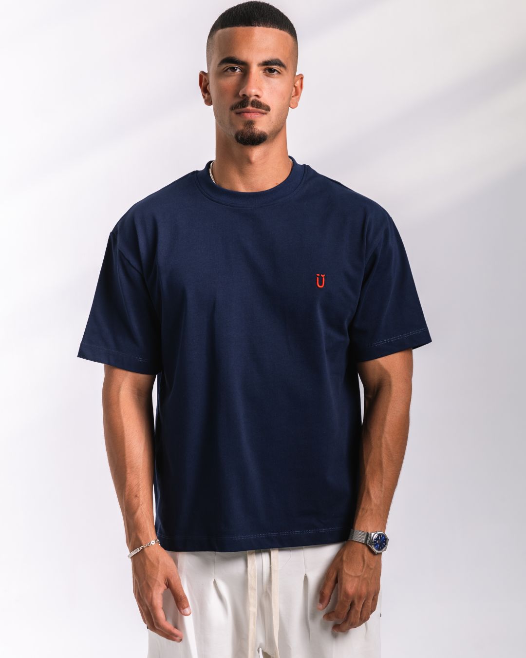 U stitched logo Tee
