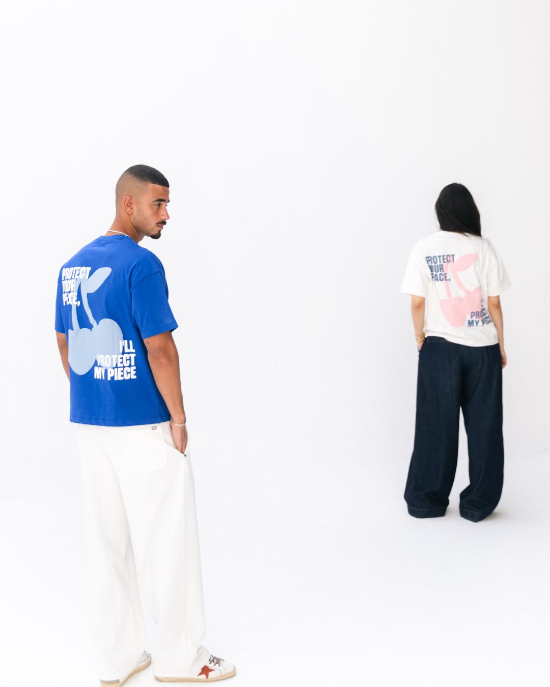Protect Your Peace Cherry Tee (blue)