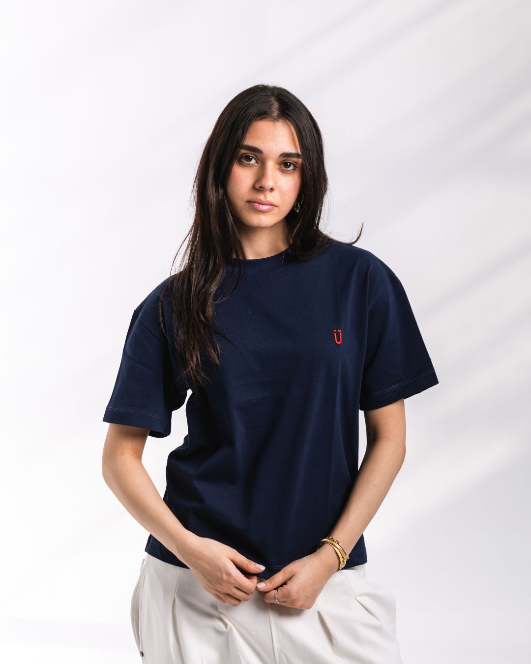U stitched logo Tee