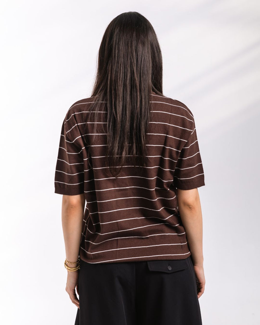 Striped knit Tee