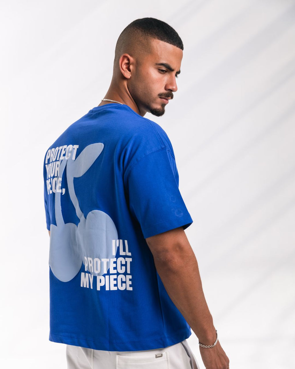 Protect Your Peace Cherry Tee (blue)