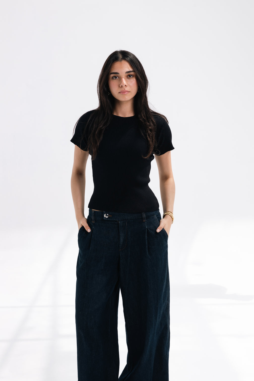 Knit Round Top (black)