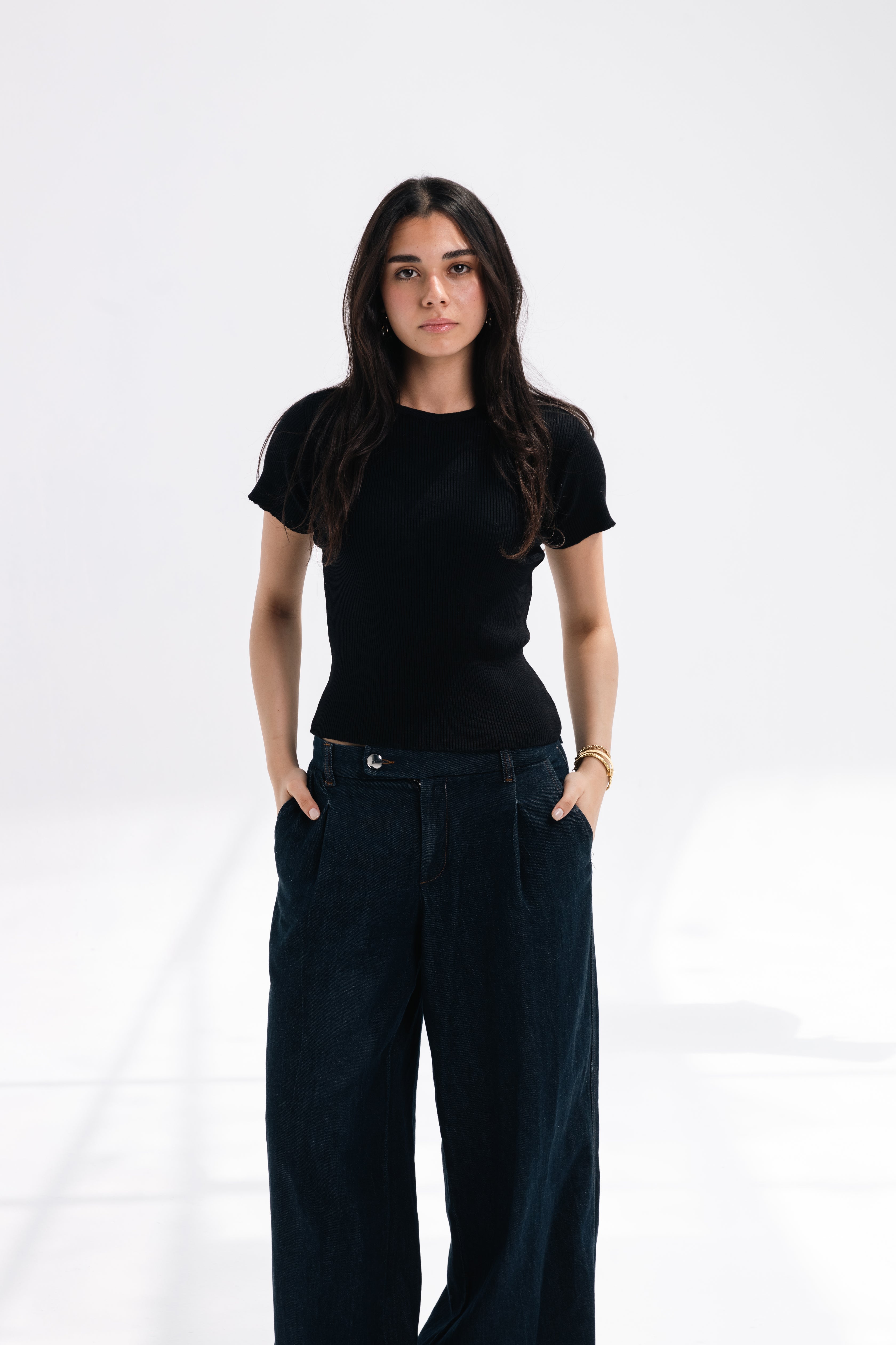 Knit Round Top (black)
