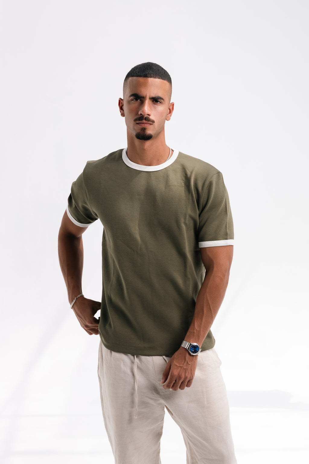 Ringer T-Shirt (olive)