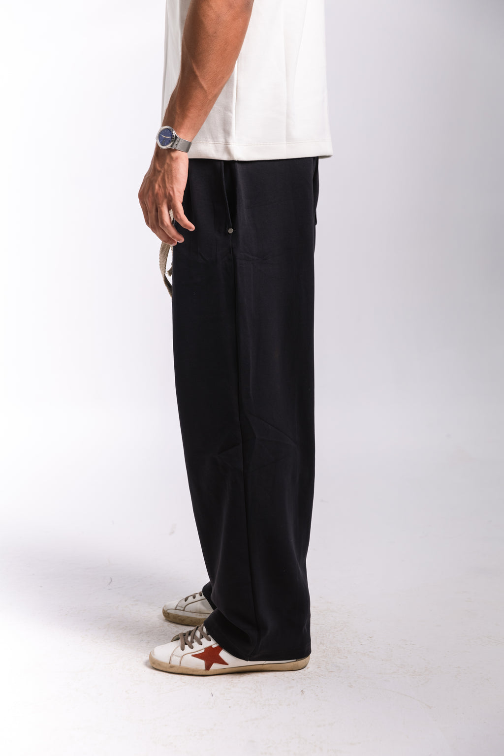 Premium Pleated Sweatpants (black)