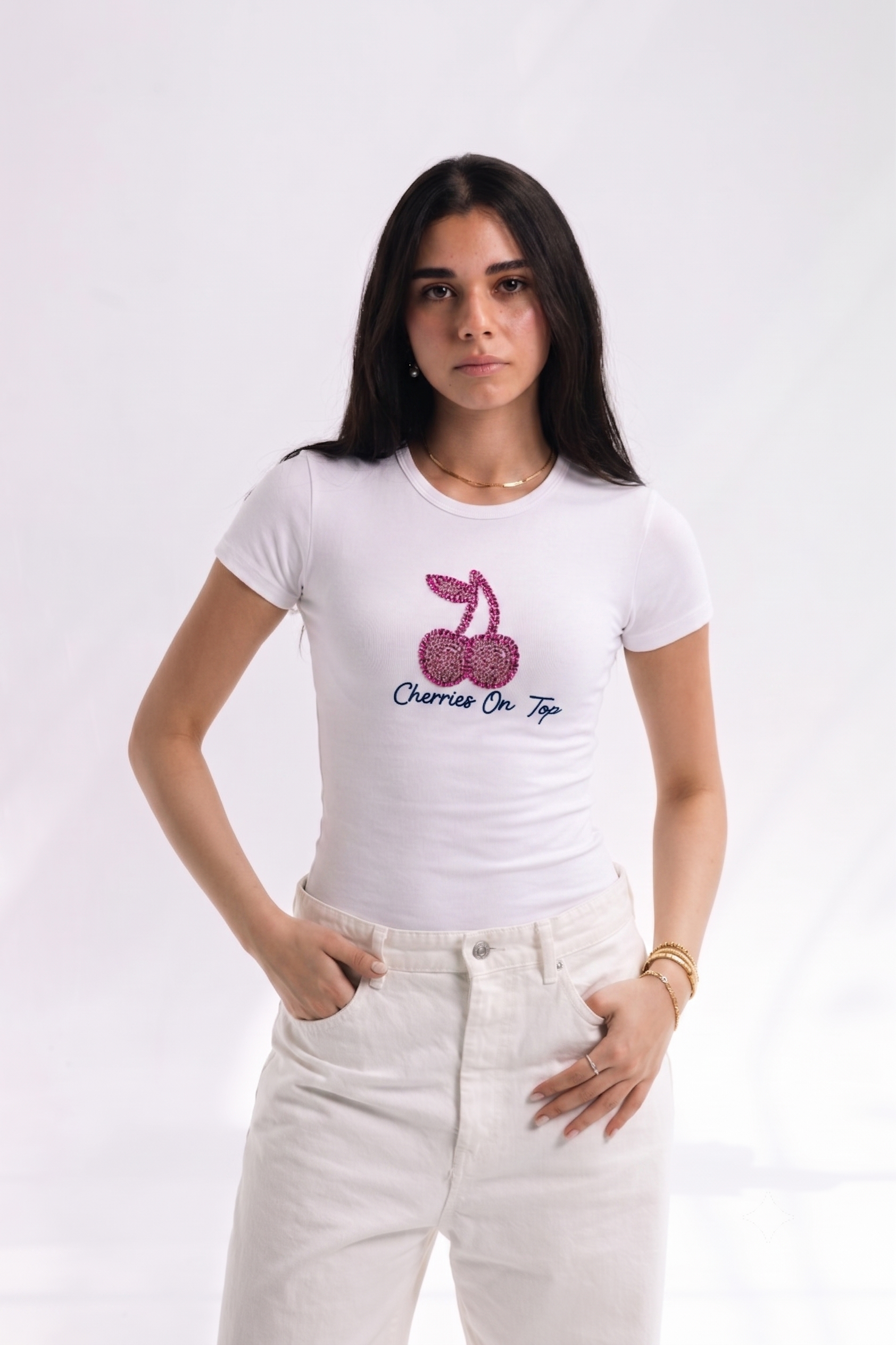 Handmade COT Baby Tee (white)