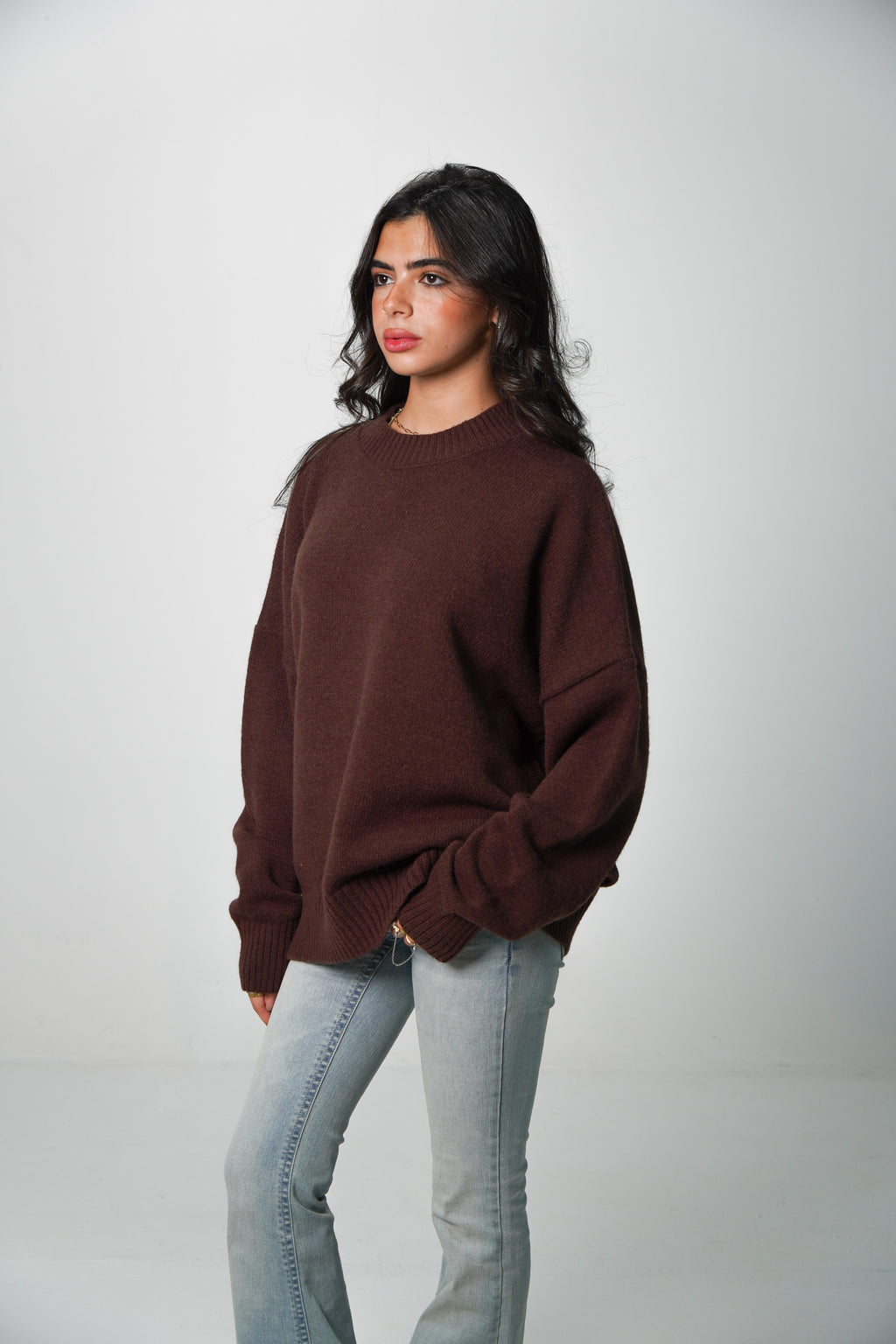 Round Knit Sweater