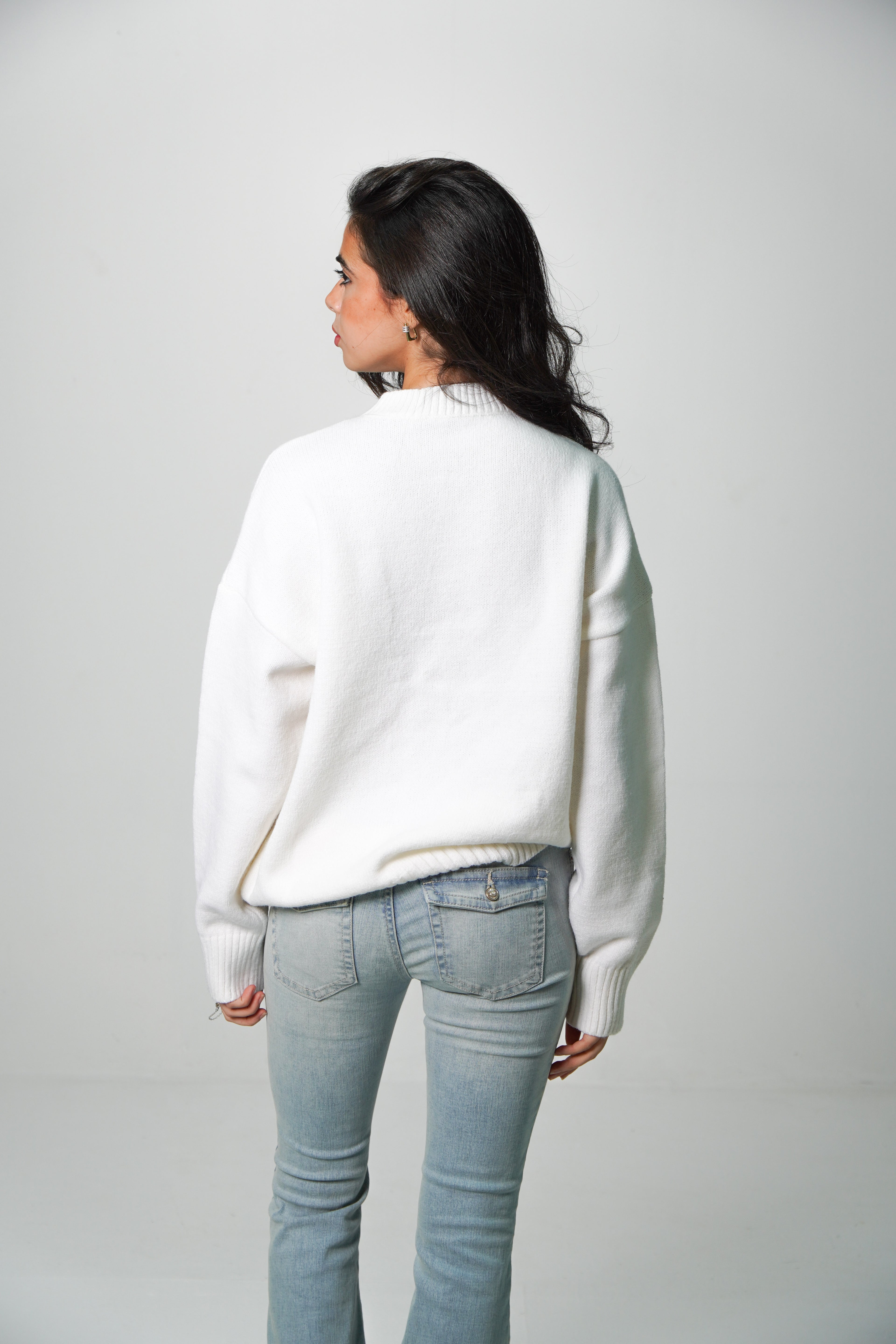 Round Knit Sweater