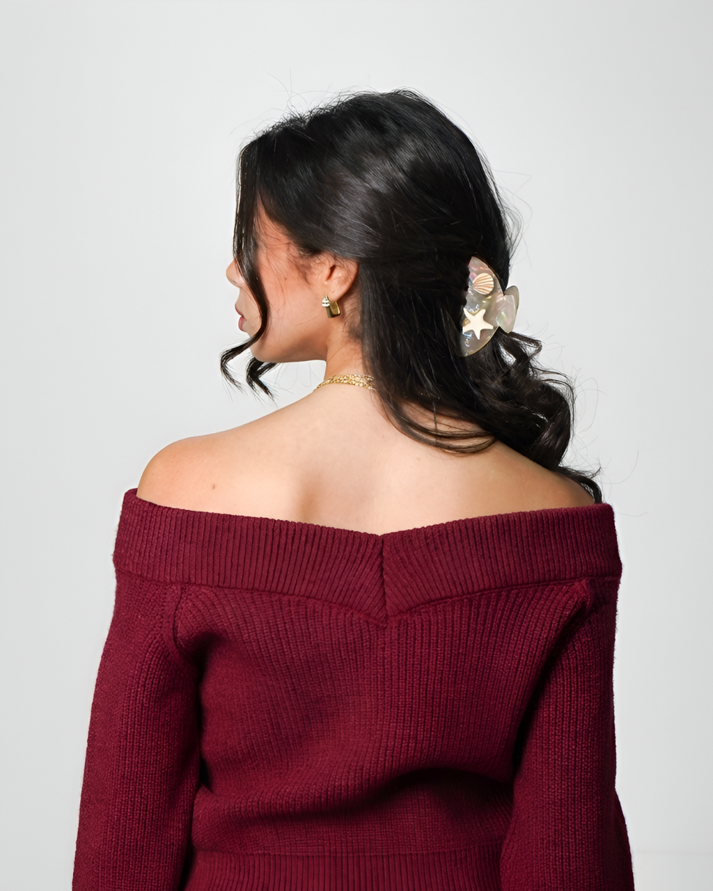 Double-V Knit Sweater